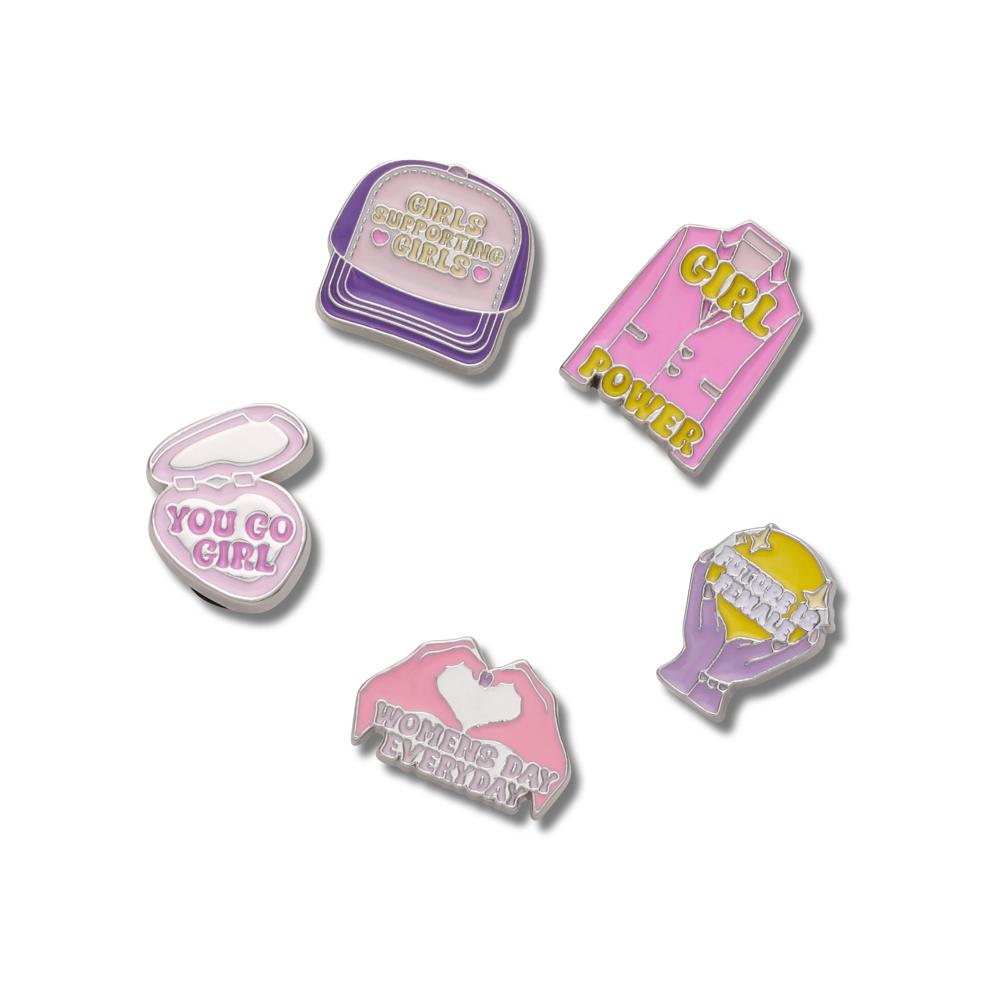 Jibbitz™ Dia das Mulheres Pack Com 5 Peças UNICO