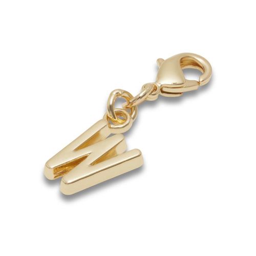 Pingente Letra W Dourada