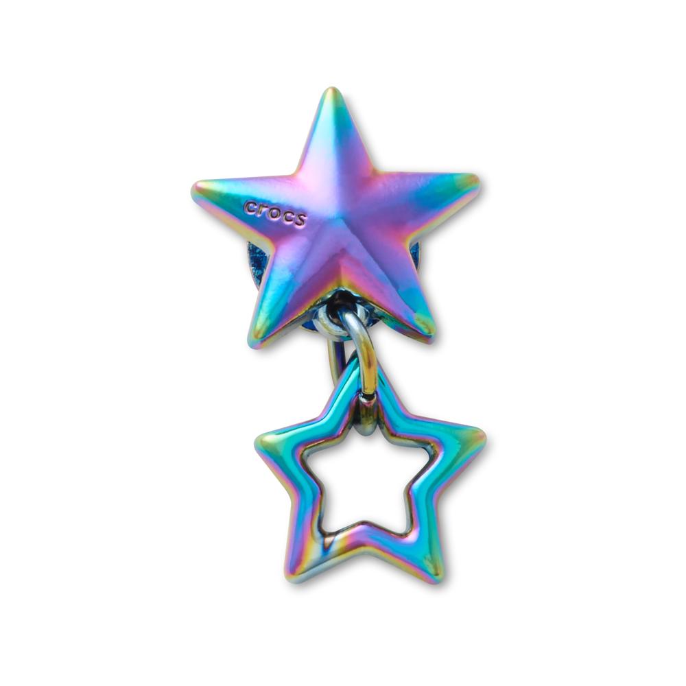 Jibbitz™ Estrela Dupla Iridescente UNICO