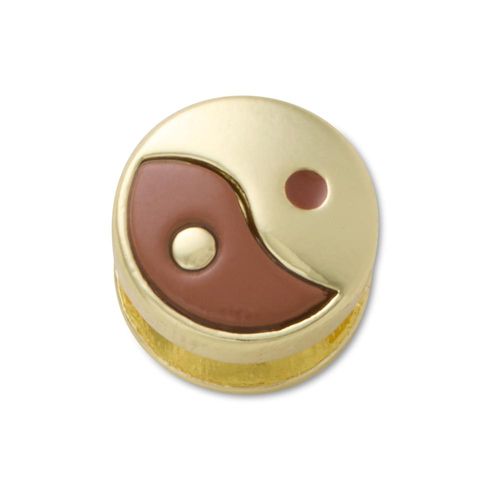 Ícone Yin Yang Marrom