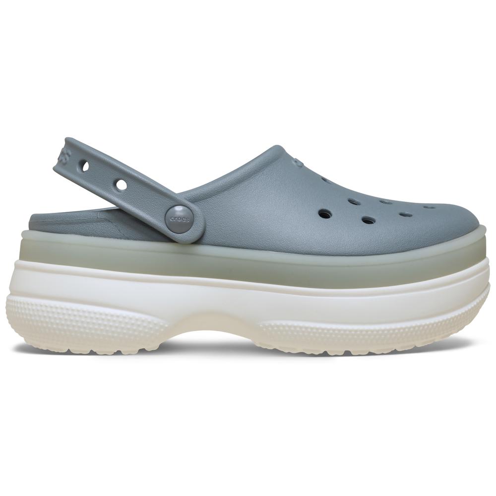 Sandália Crocs Classic Frosted Stacked Clog CONCRETE 35