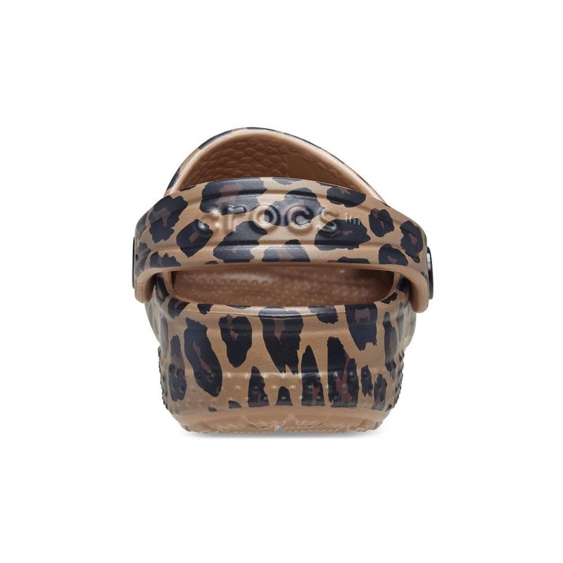 Sandália Crocs Littles Animal Clog Kids SEPIA/LEOPARD