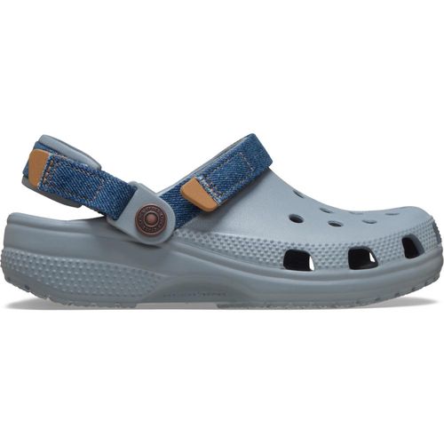 Classic Denim Adjustable Backstrap Clog Juvenil