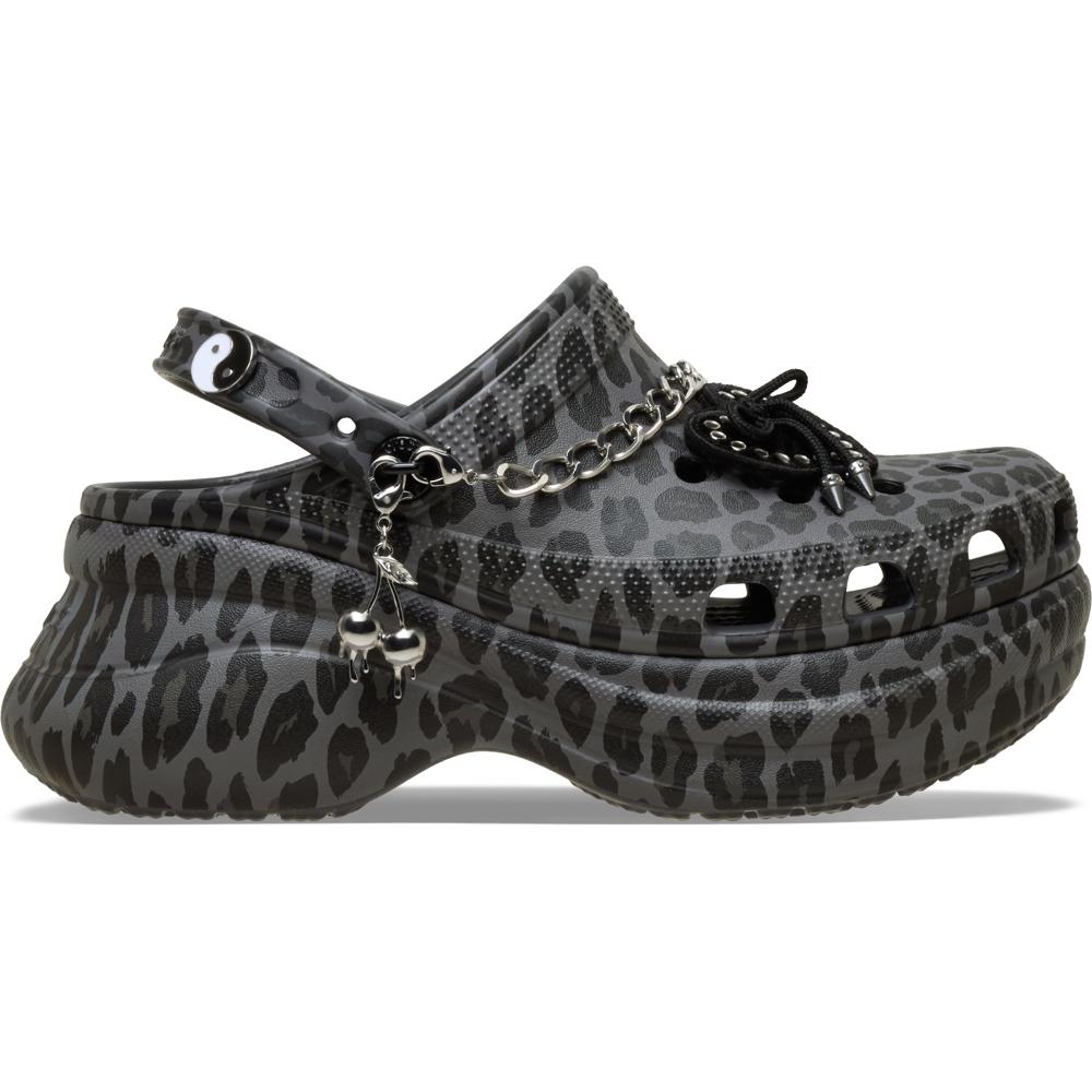 Sandália Crocs Bae Leopard Clog BLACK/LEOPARD 35