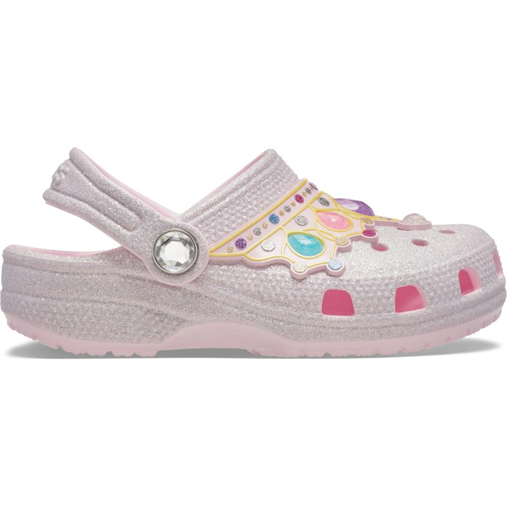 Sandália Crocs Classic Iam Princess Clog Infantil PINK MILK/MULTI 22