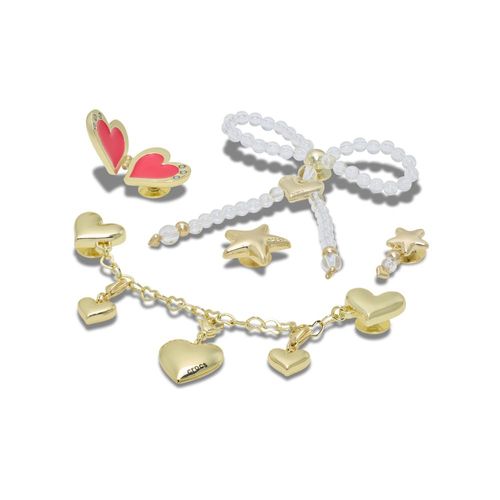 Corações e Estrelas Douradas Pack Com 5 Peças