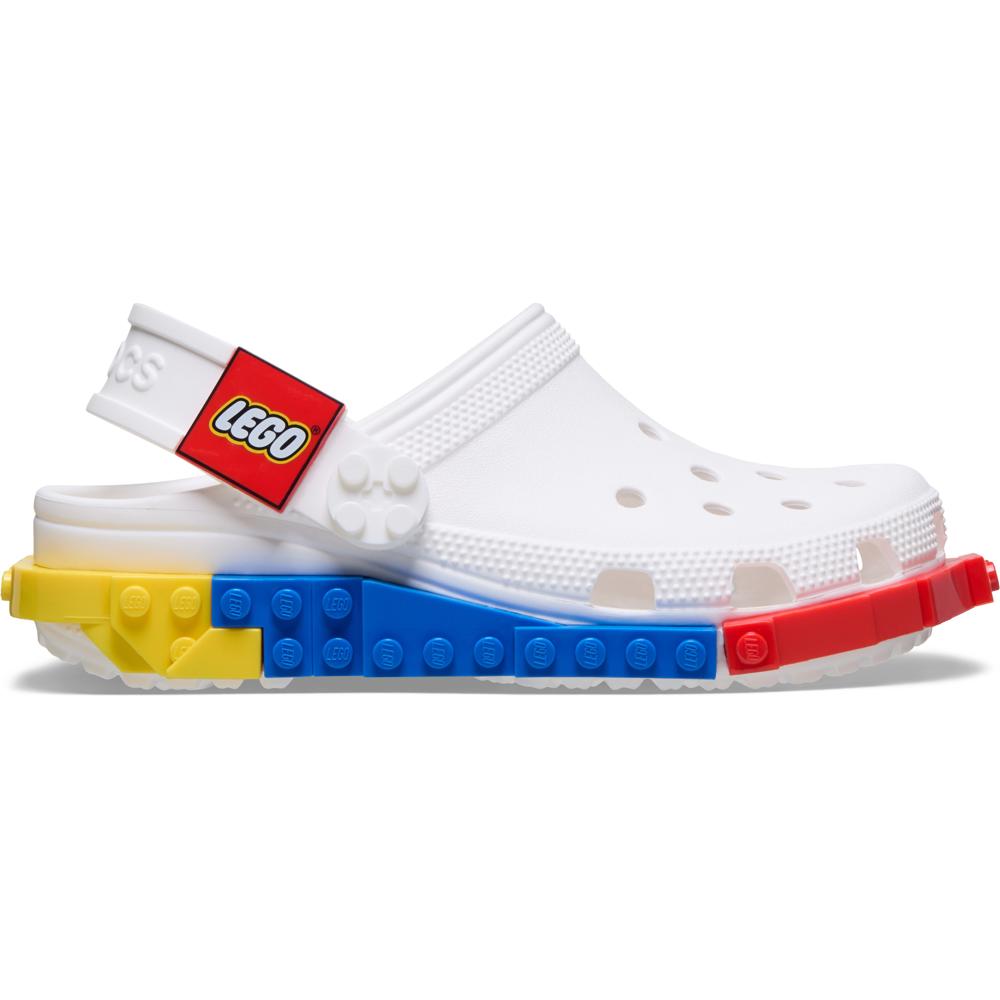 Sandália Crocs Lego System Clog Juvenil WHITE 30