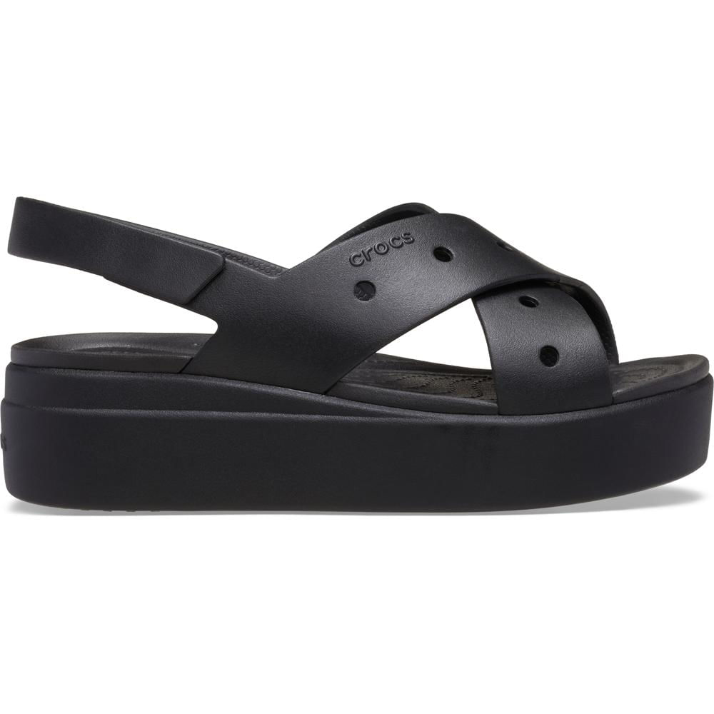 Sandália Crocs Brooklyn 4U Cross Strap Sandal BLACK 34