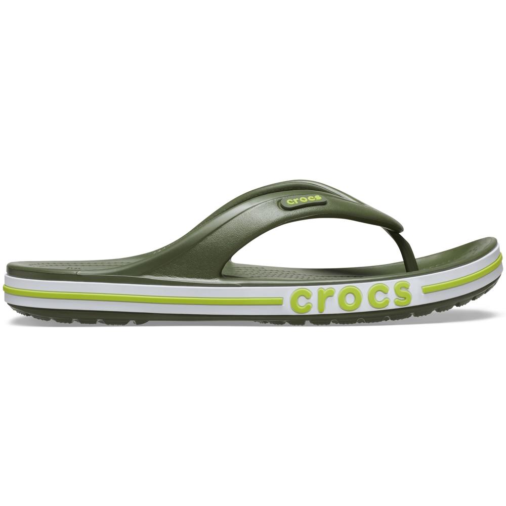 Chinelo Crocs Bayaband Flip ARMY GREEN 36