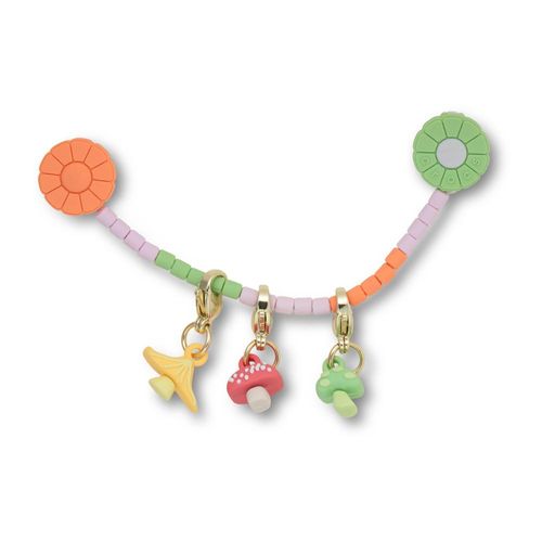 Corrente de Cogumelos Com Flores Pastéis