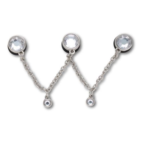 Corrente de Prata Com Tripla Pedras SMT