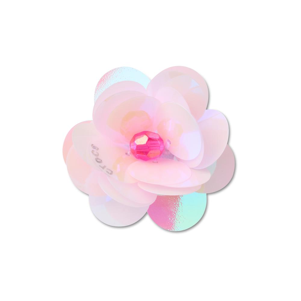 Jibbitz™ Flor Rosa Com Lantejoulas UNICO