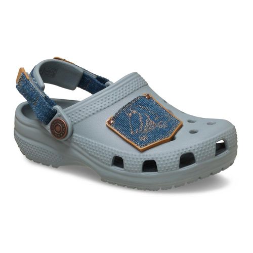 Classic Denim Adjustable Backstrap Clog Infantil