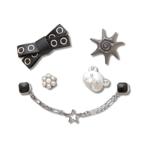 Punk Fofo Prateado Pack Com 5 Peças