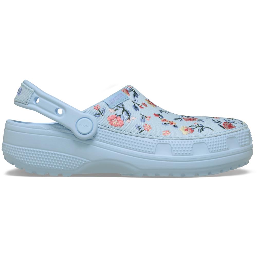 Sandália Crocs Classic Crafted Floral Clog BLUE FROST 40