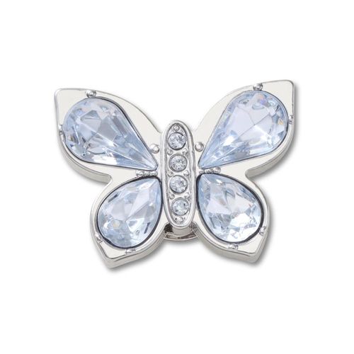 Borboleta Prateada Com Gemas