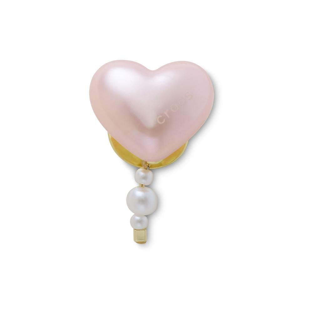 Jibbitz™ Coração de Pérola Rosa UNICO